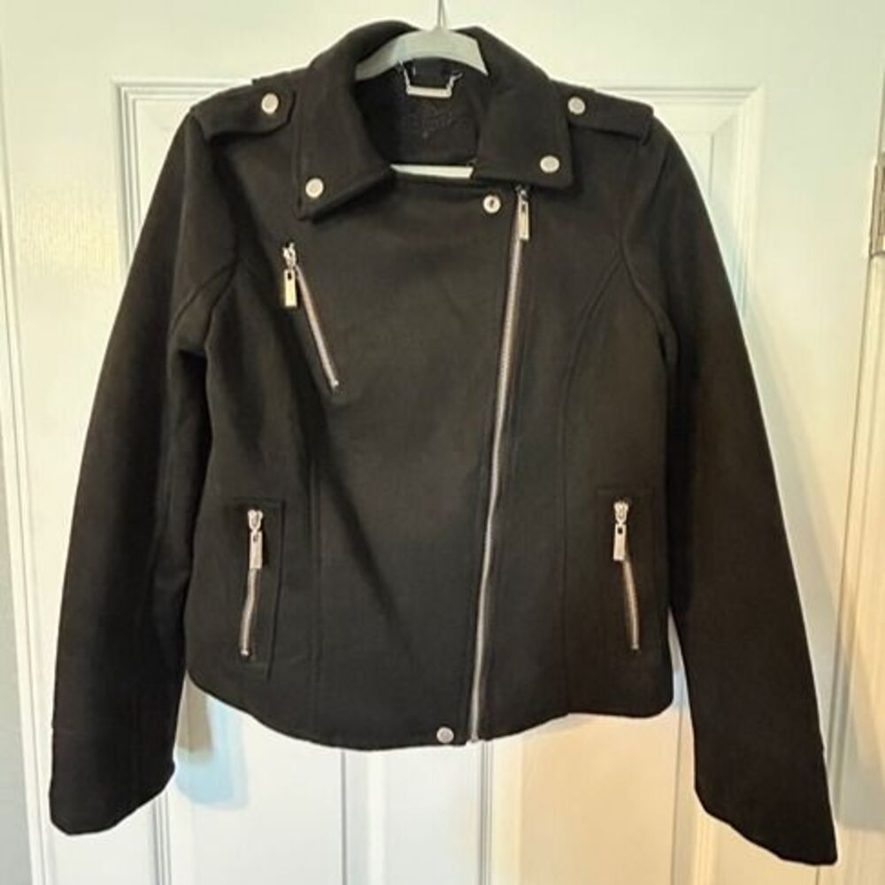 Jou Jou Faux Suede Black Jacket, Size L